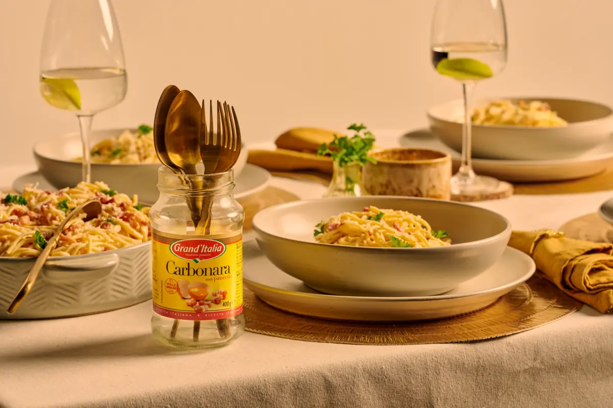 Klassieke recept pasta carbonara Grand'Italia