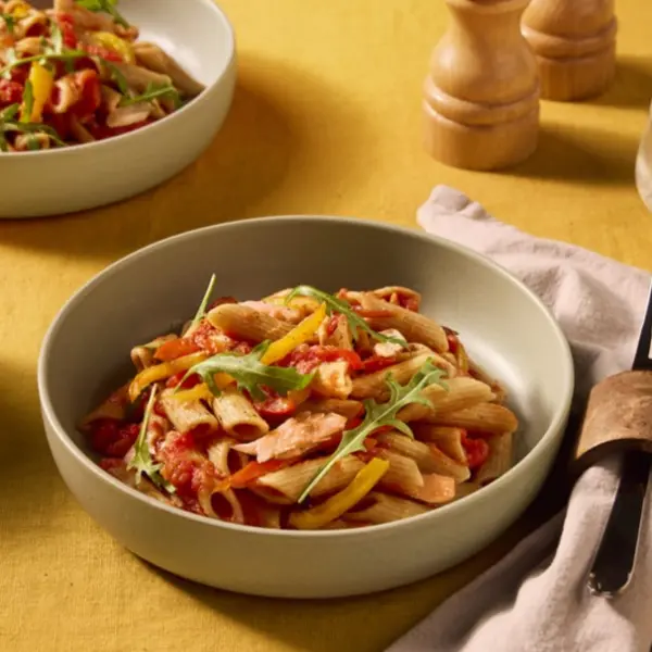 Penne volkoren zalm recept Granditalia