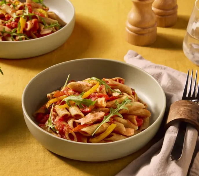 Penne volkoren zalm recept Granditalia