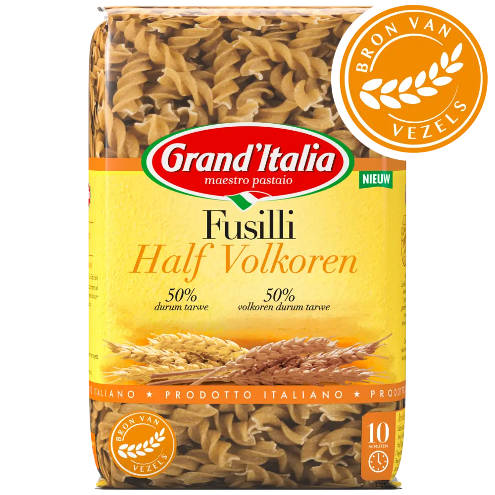 Product Fusilli Half Volkoren Grand'Italia
