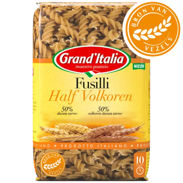 Product Fusilli Half Volkoren Grand'Italia