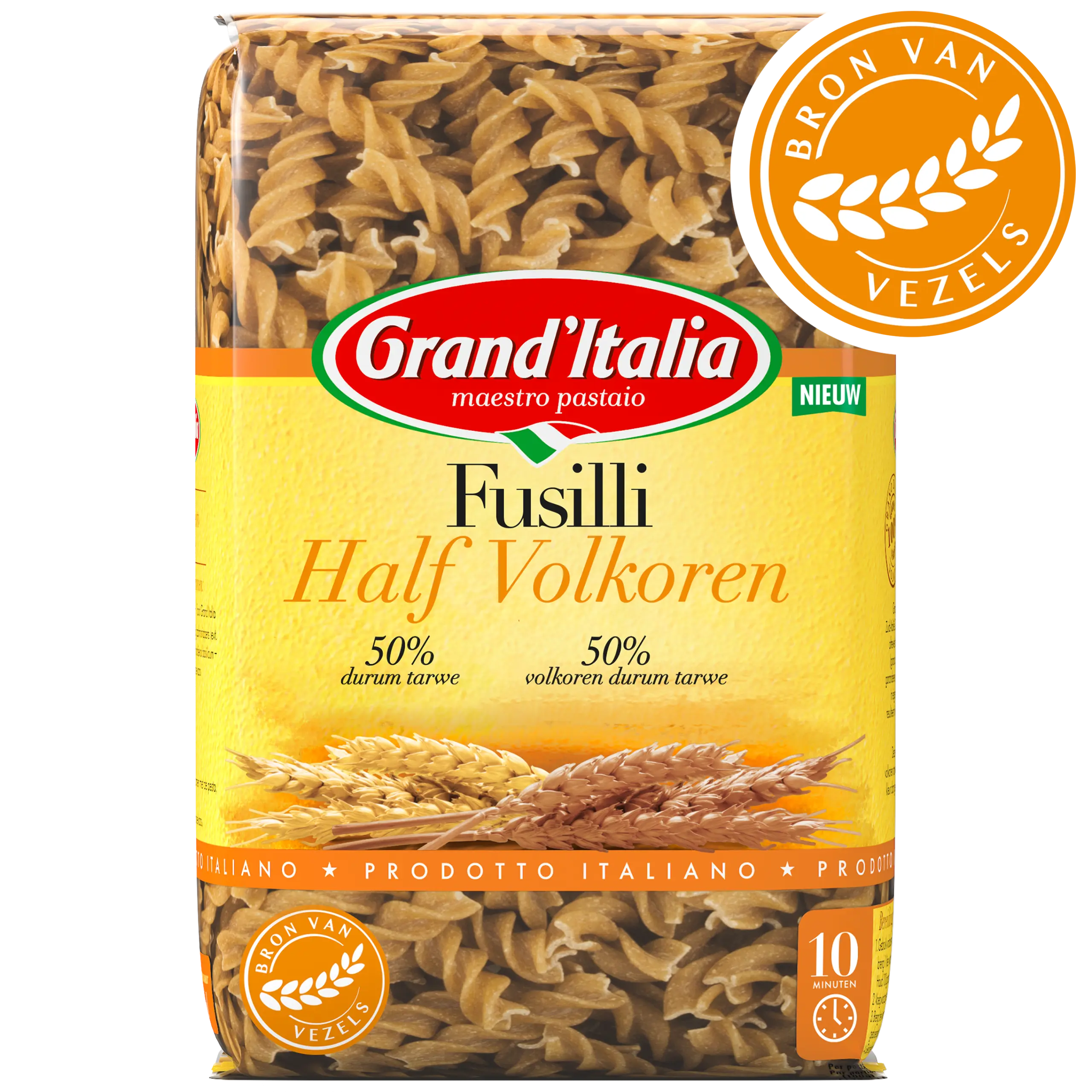 Product Fusilli Half Volkoren Grand'Italia