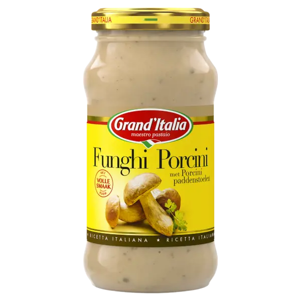 Product pastasaus Funghi Porcini Grand'Italia