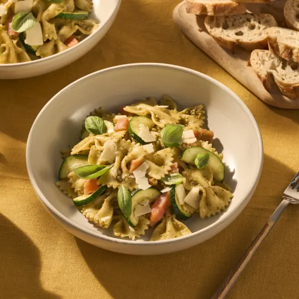 Recept Farfalle pasta pesto met zalm Grand'Italia