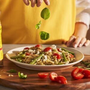 Recept Frisse lunchsalade met orzo, sperziebonen en pesto Grand'Italia