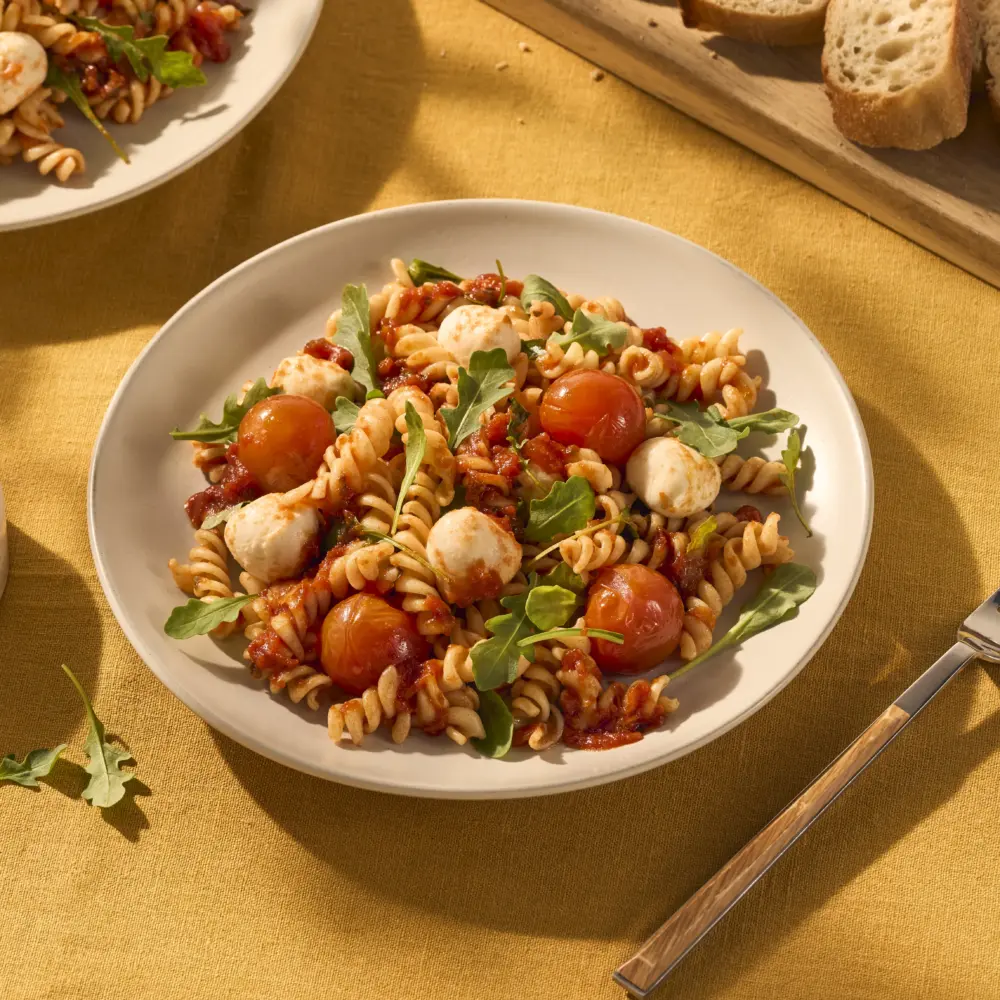 Recept Fusilli Caprese met rucola en mozzarella Grand'Italia