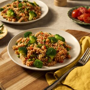Recept Fusilli Half Volkoren met tuinerwten Grand'Italia