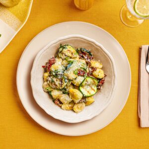 Recept Gnocchi alla Romana met courgette en zongedroogde tomaatjes Grand'Italia