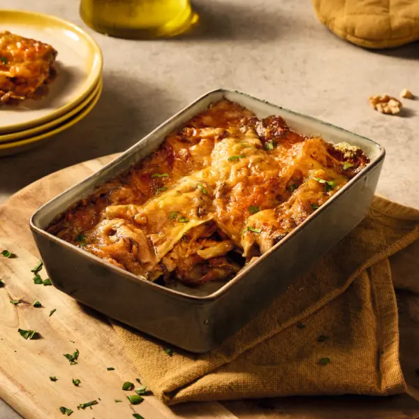 Recept Lasagne funghi met paddenstoelen en walnoten Grand'Italia