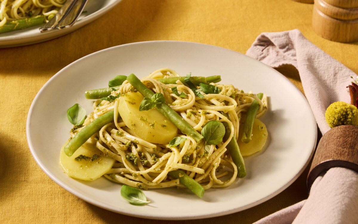Recept Linguine pasta pesto Grand'Italia