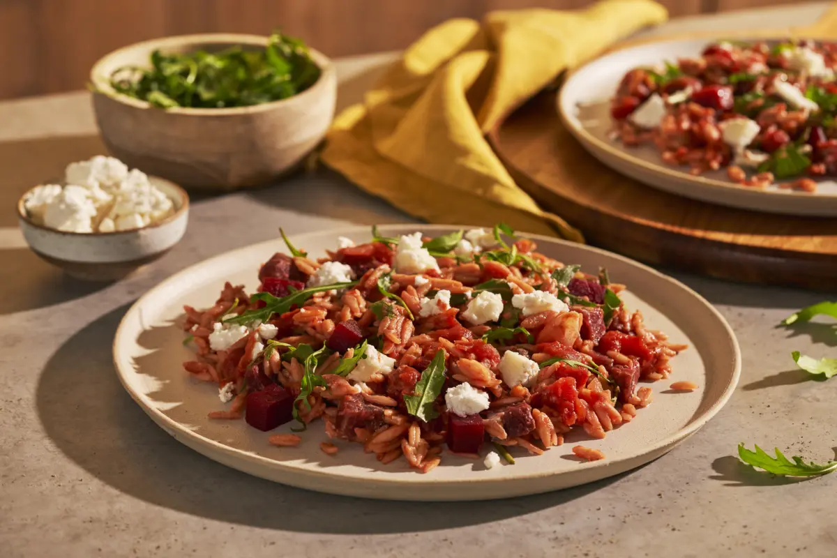 Recept Orzo risotto met Sugocasa en bieten Grand'Italia
