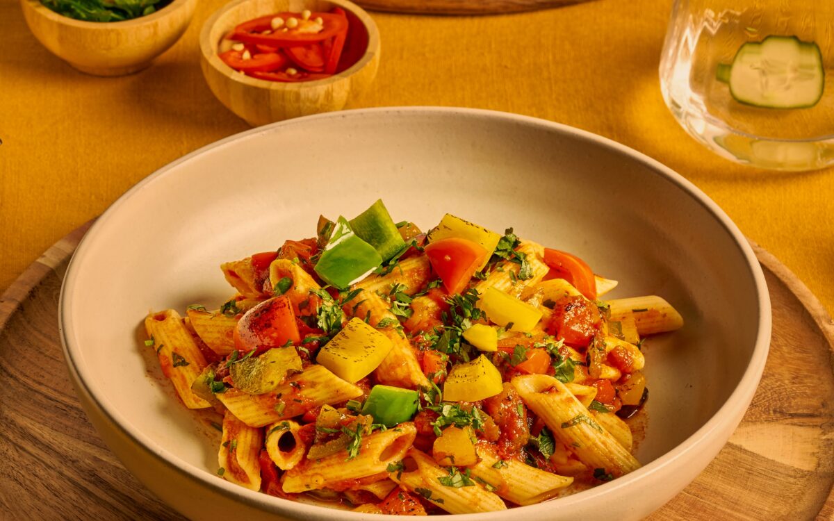Recept Pasta arrabbiata met paprika Grand'Italia