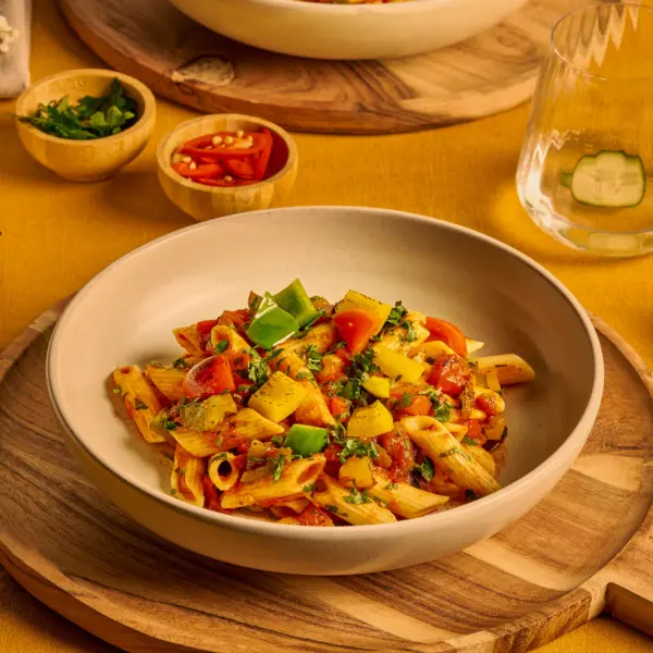 Recept Pasta arrabbiata met paprika Grand'Italia