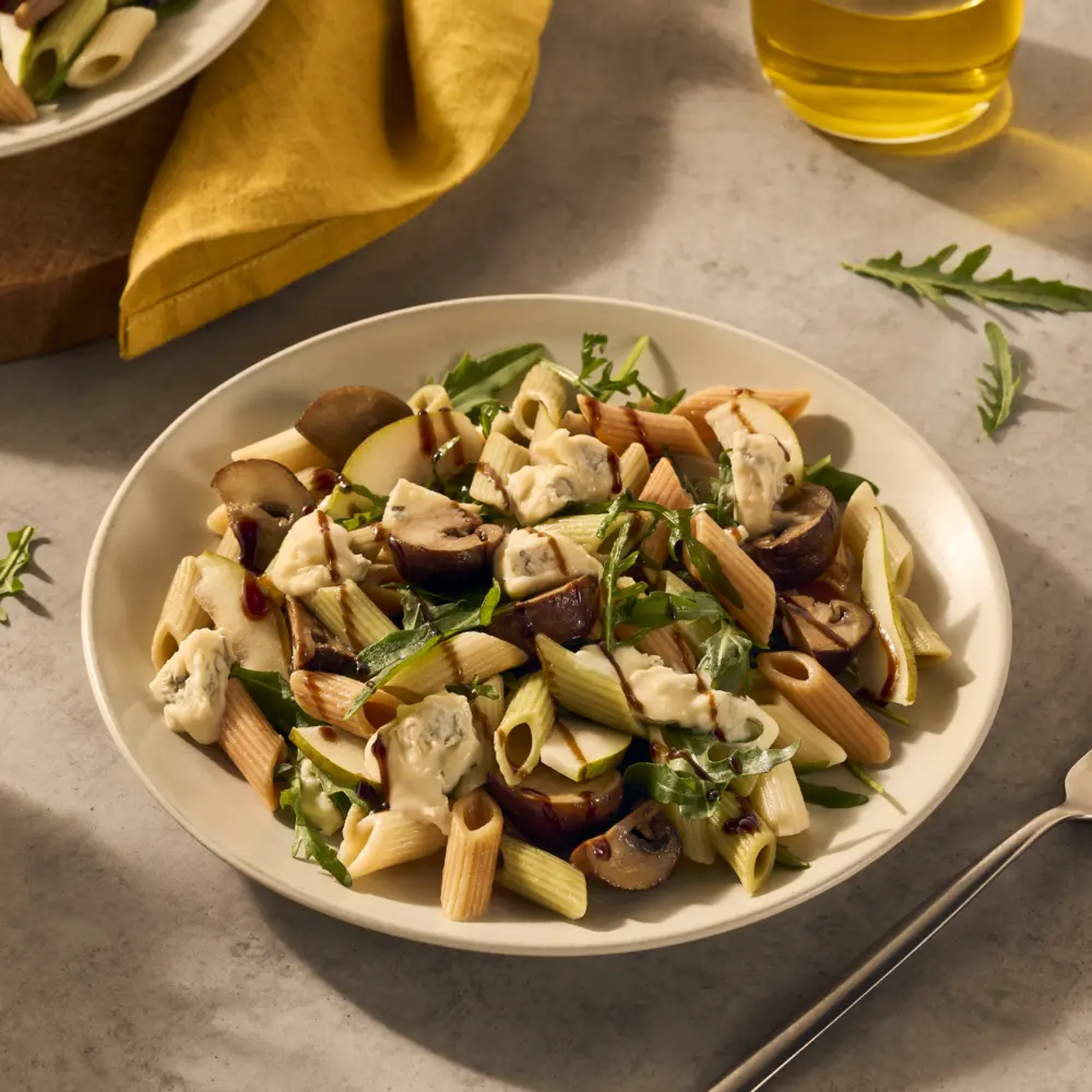 Recept Pastasalade met gorgonzola en champignons Grand'Italia