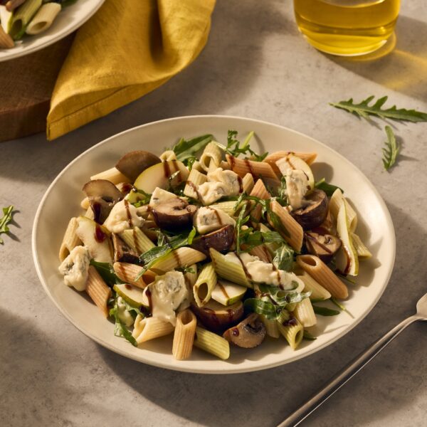 Recept Pastasalade met gorgonzola en champignons Grand'Italia
