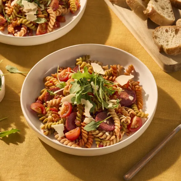 Recept Pittige fusilli met salami Grand'Italia