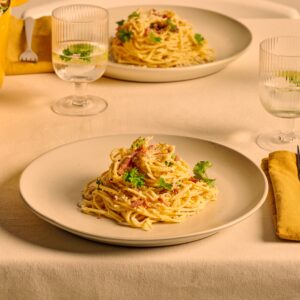Recept Spaghetti carbonara met champignons Grand'Italia