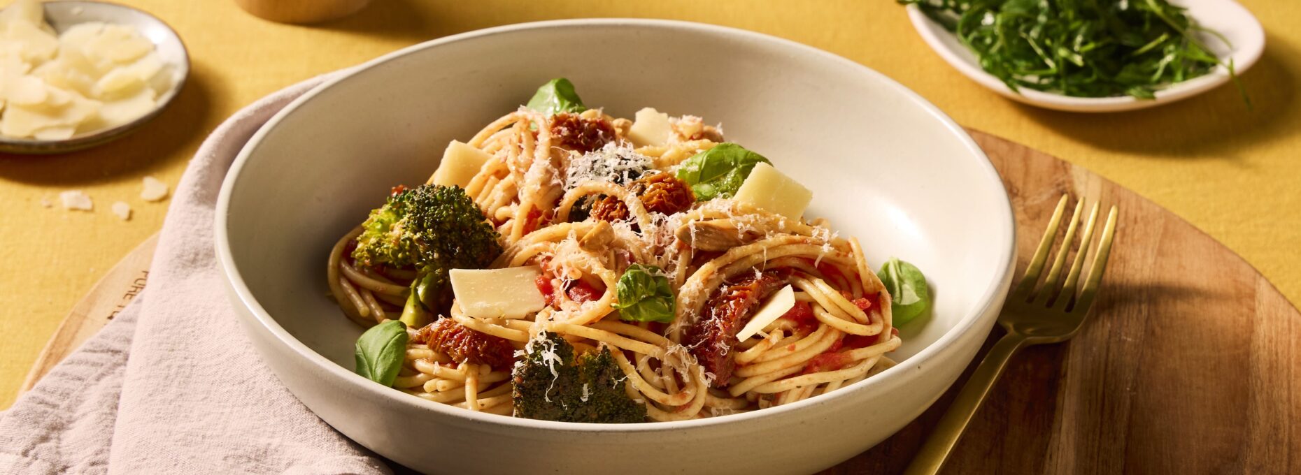 Recept Spaghetti met broccoli en zongedroogde tomaten Grand'Italia