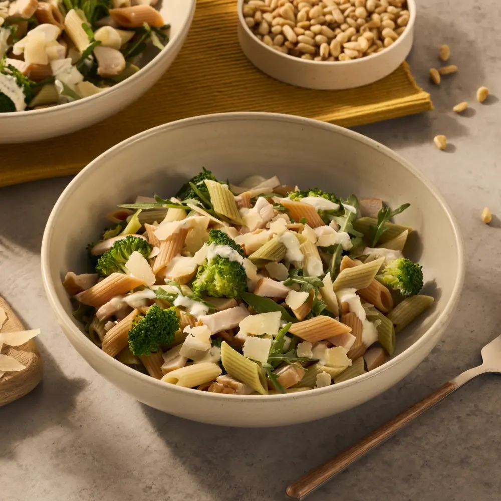 Recept pastasalade met gerookte kip Grand'Italia