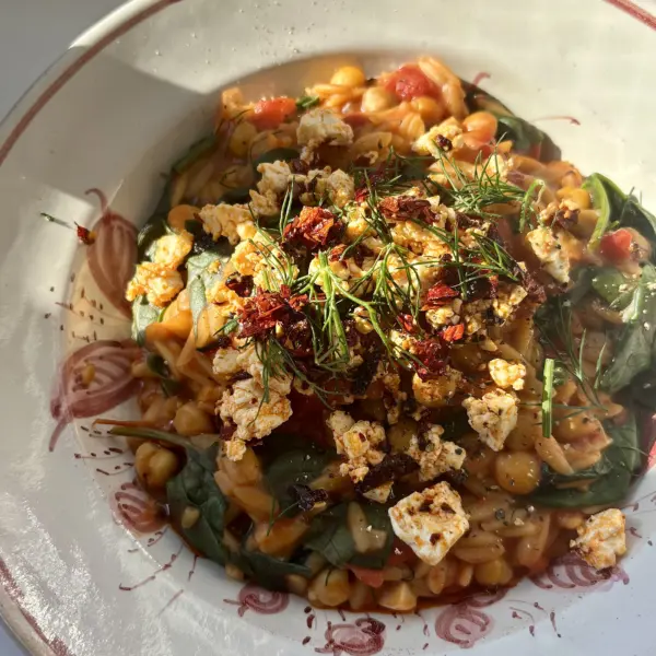 Recept tomatenorzo met kikkererwten Stukoreceptjes x Grand'Italia