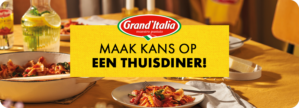 Grand'Italia x Allerhande winactie 2025 + logo
