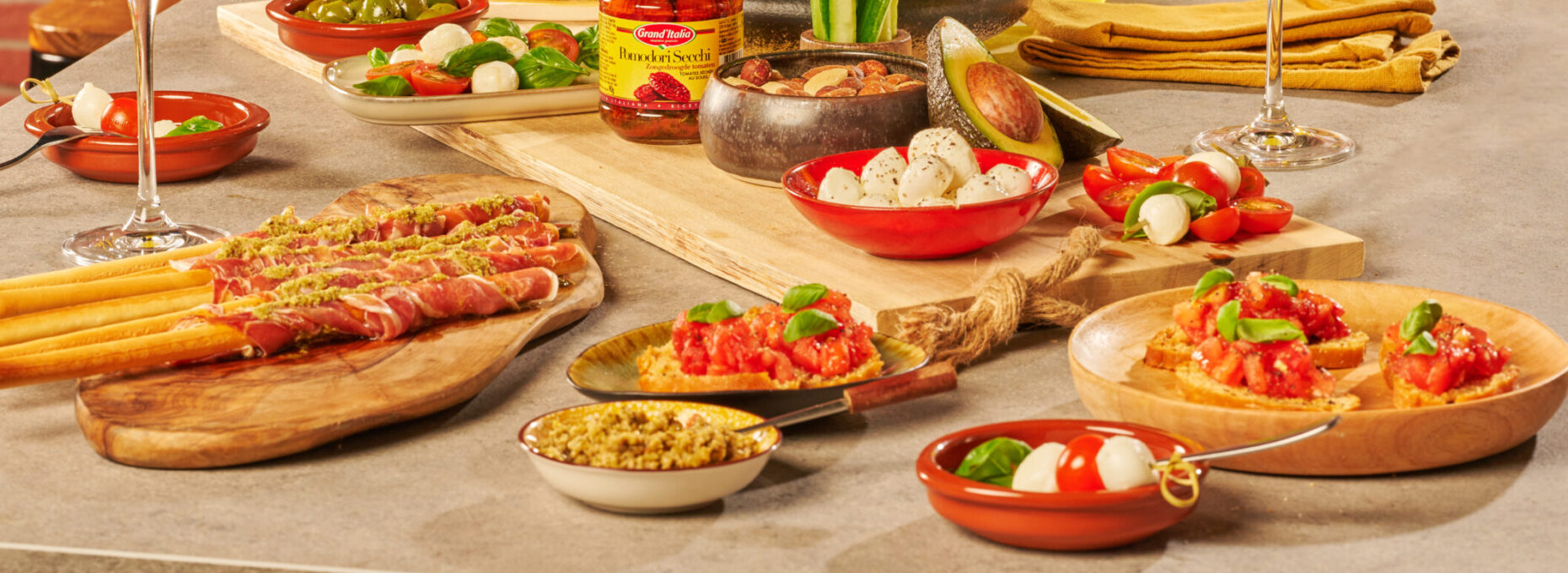 Inspiratie bruschetta serveren Grand'Italia