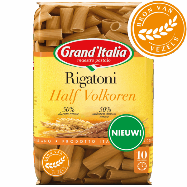 Product Rigatoni Half Volkoren Grand'Italia