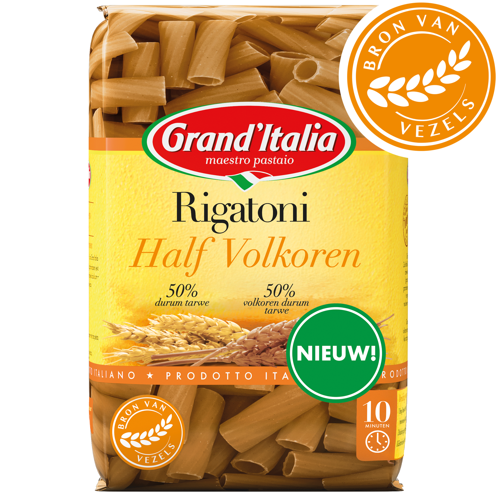 Product Rigatoni Half Volkoren Grand'Italia
