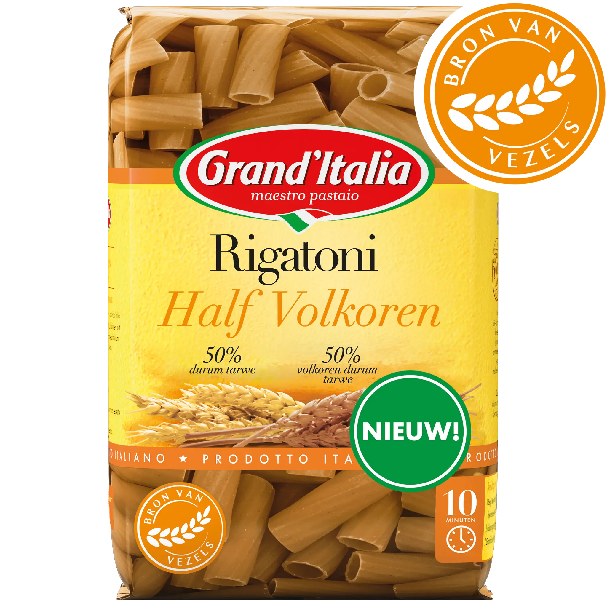 Product Rigatoni Half Volkoren Grand'Italia