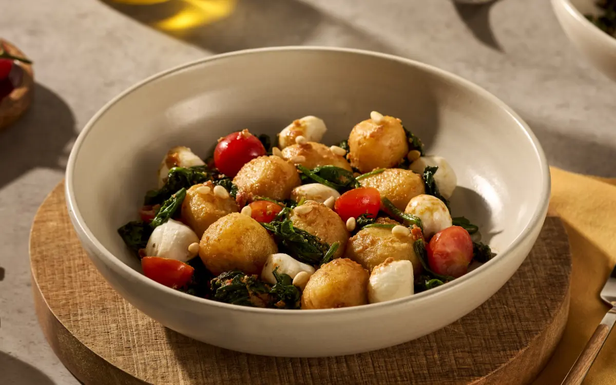 Recept Gebakken gevulde gnocchi met spinazie Grand'Italia