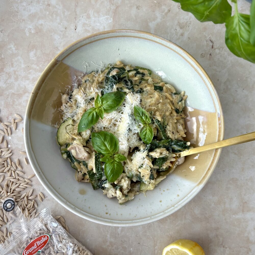 Recept Orzo in citroen roomsaus Aan tafel bij Jannie x Grand'Italia