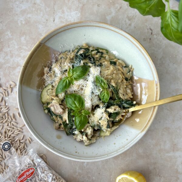 Recept Orzo in citroen roomsaus Aan tafel bij Jannie x Grand'Italia
