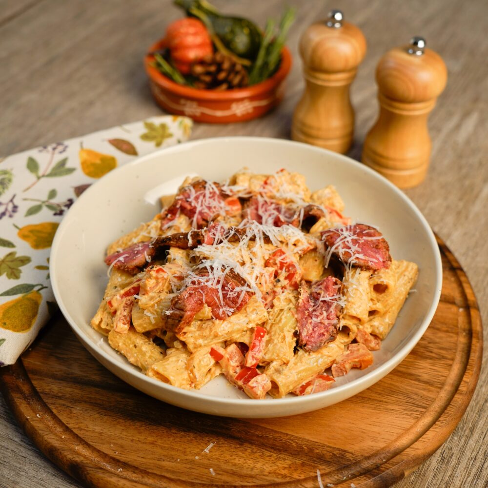 Recept creamy steak pasta Grand'Italia