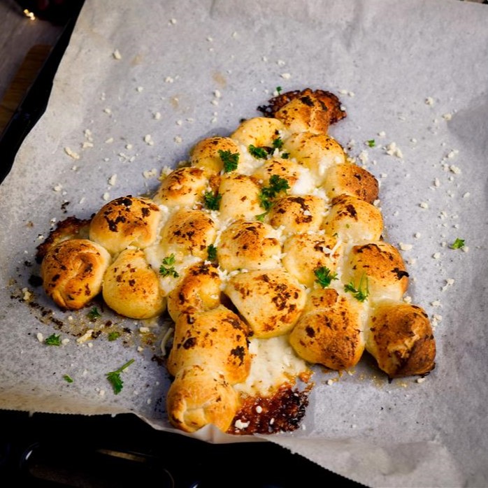 Recept kerstboom kaasbrood TikTok Grand'Italia