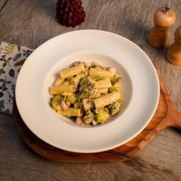 Recept rigatoni met spruitjes TikTok Grand'Italia