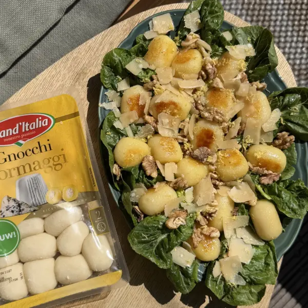 Grand'Italia x Lisa Oudijn recept Cripsy gevulde gnocchi salade