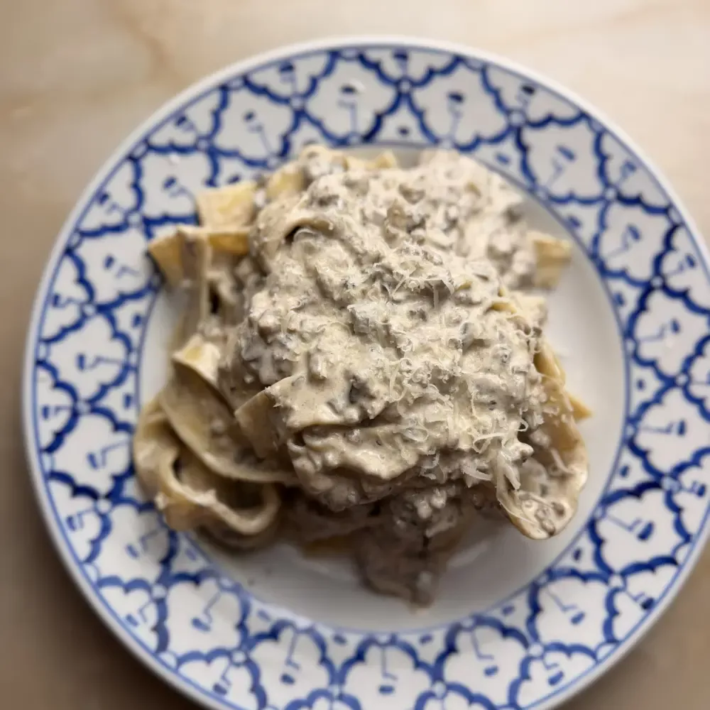 Recept Pappardelle met witte ragù Het Italiaanse Meisje x GDI